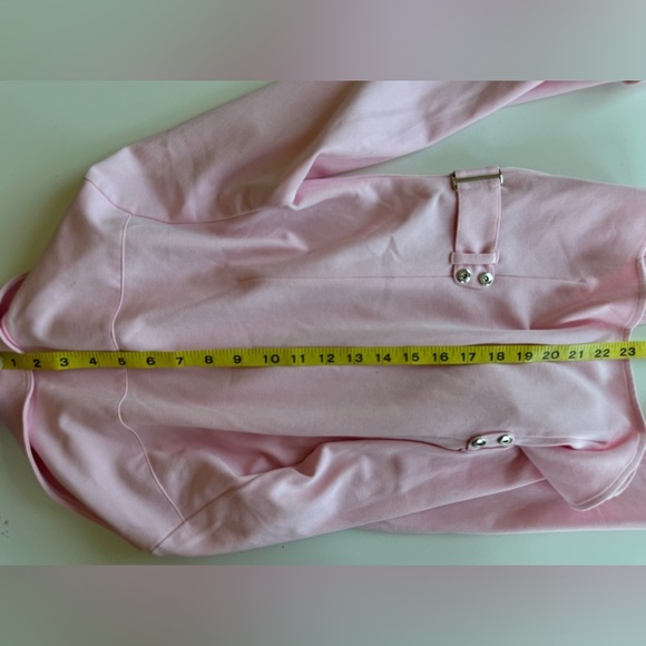 Vintage 90s Y2K Vertigo Light Baby Pink Button Up Shirt Jacket Size S - Picture 15 of 15